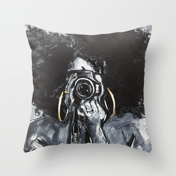 Naturally Nina Throw Pillow Gallery Image 1