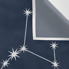 Scorpio Zodiac Star Constellation Line Art Dark Blue Wall Tapestry Gallery Image 3