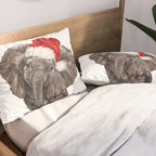 Christmas Baby Elephant Pillow Sham Gallery Image 2