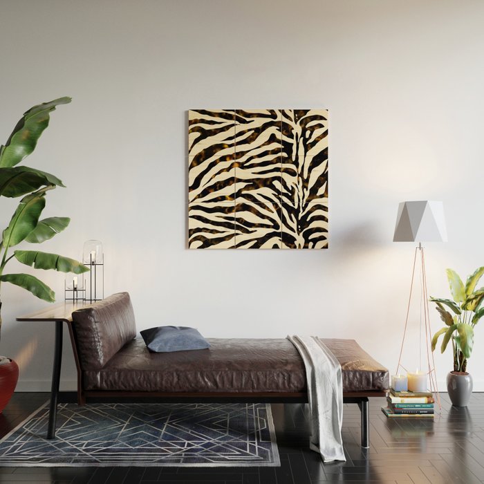 Tortoiseshell Zebra Wood Wall Art Gallery Image 2