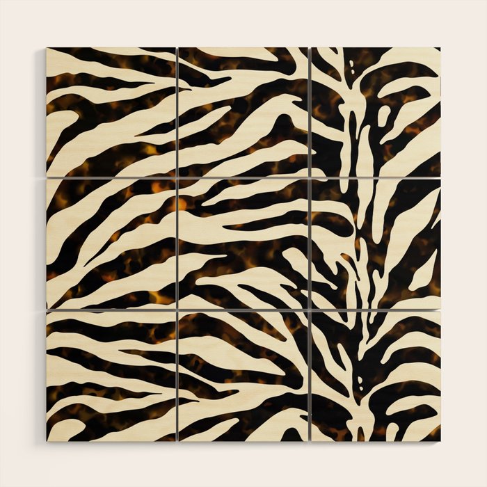 Tortoiseshell Zebra Wood Wall Art Gallery Image 1