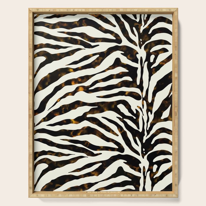 Tortoiseshell Zebra Serving Tray Gallery Image 1