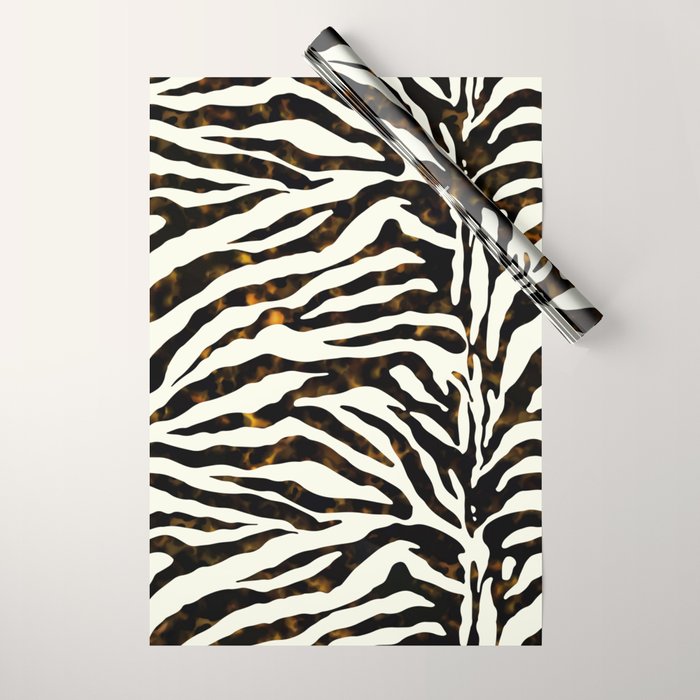 Tortoiseshell Zebra Wrapping Paper Gallery Image 1