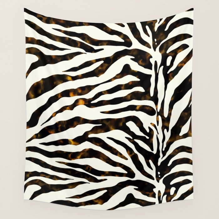 Tortoiseshell Zebra Wall Tapestry Gallery Image 1
