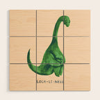 Lonely loch ness monster (loch-li-ness) Wood Wall Art Gallery Image 1