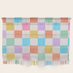 Pastel Checkered Pattern Wall Hanging Gallery Image 1