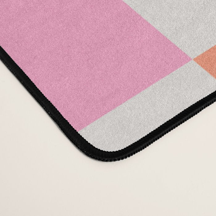 Pastel Checkered Pattern Desk Mat Gallery Image 4