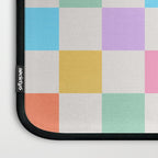 Pastel Checkered Pattern Laptop Sleeve Gallery Image 3