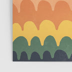 Wavy Doodles Pattern Poster Gallery Image 3