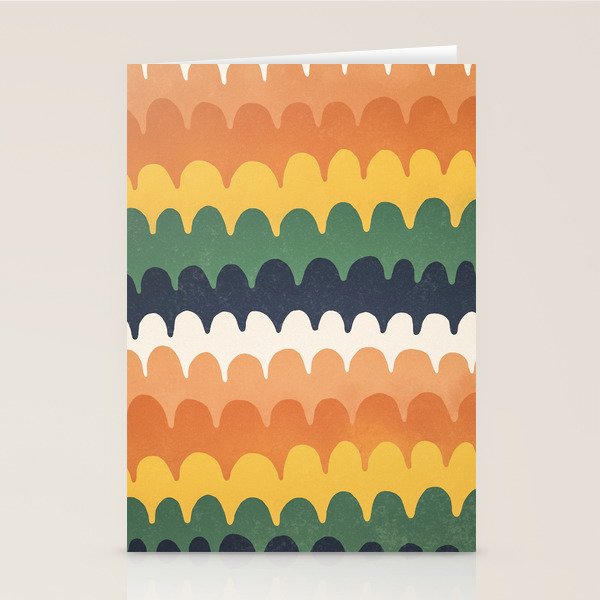 Wavy Doodles Pattern Stationery Card Gallery Image 2