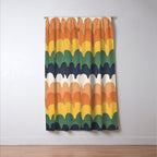 Wavy Doodles Pattern Window Curtain Gallery Image 3