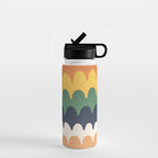 Wavy Doodles Pattern Water Bottle Gallery Image 1