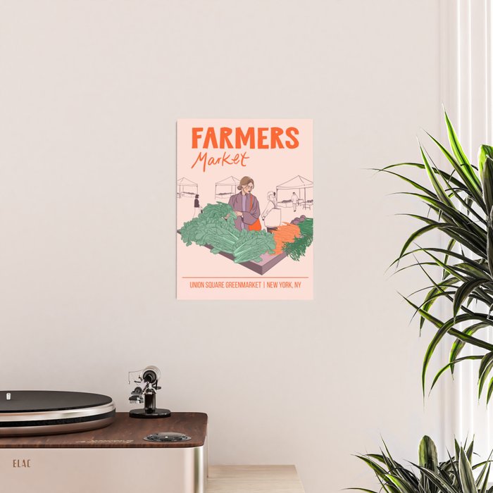 Union Square Farmers Market Vintage-inspired Poster Poster Gallery Image 2