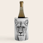 Lioness - Black & White Wine Chiller Gallery Image 1