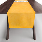 Good Vibes Only: Yellow Canvas Edition Table Runner Gallery Image 1