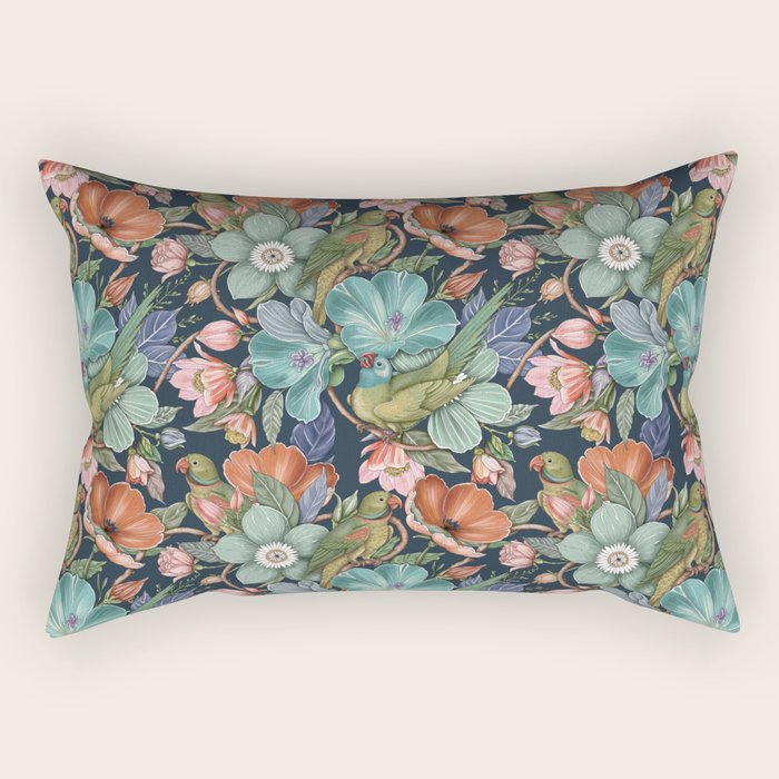Birdsong Garden Delight Rectangular Pillow Gallery Image 1