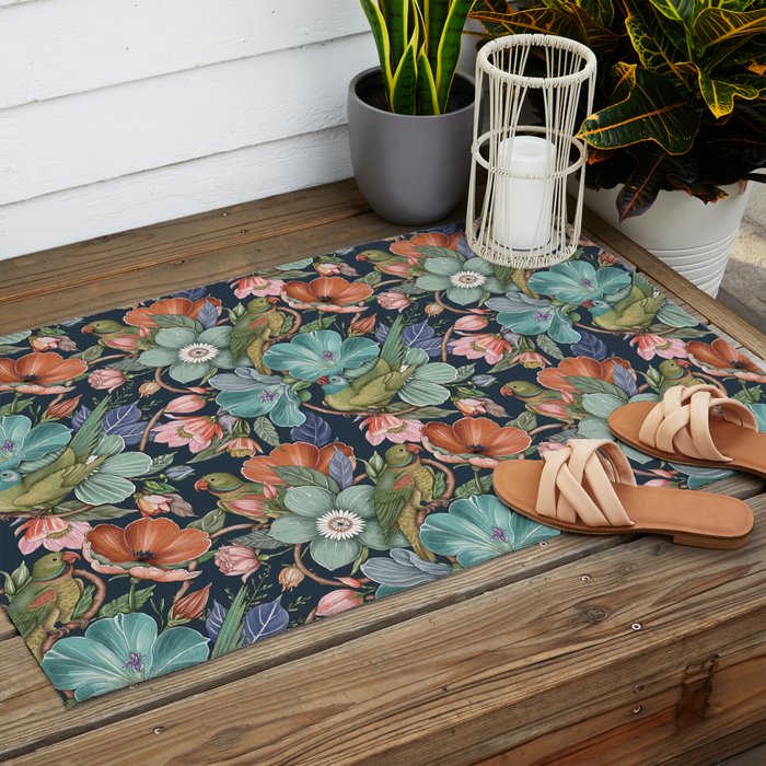 Birdsong Garden Delight Outdoor Rug Gallery Image 2