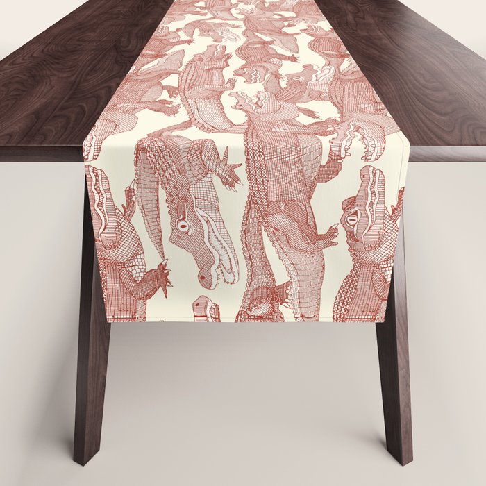 just alligators paprika Table Runner Gallery Image 1