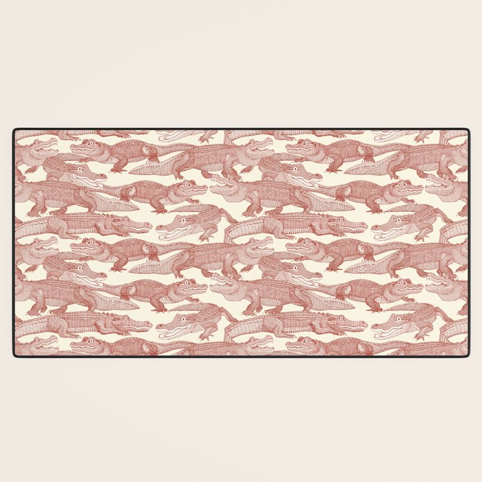 just alligators paprika Desk Mat Gallery Image 3