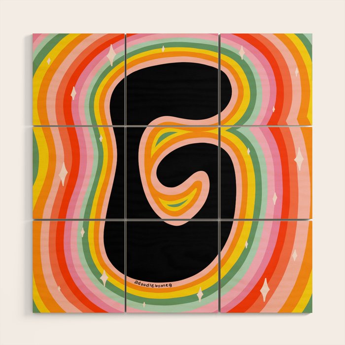 Rainbow G Wood Wall Art Gallery Image 1