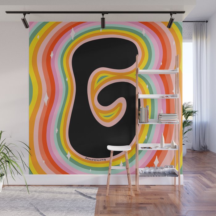 Rainbow G Wall Mural Gallery Image 1