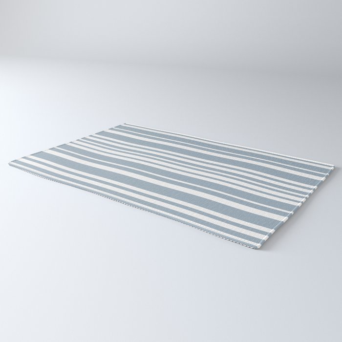 Classic Stripes XXXVI - Natural Blue  Rug Gallery Image 3