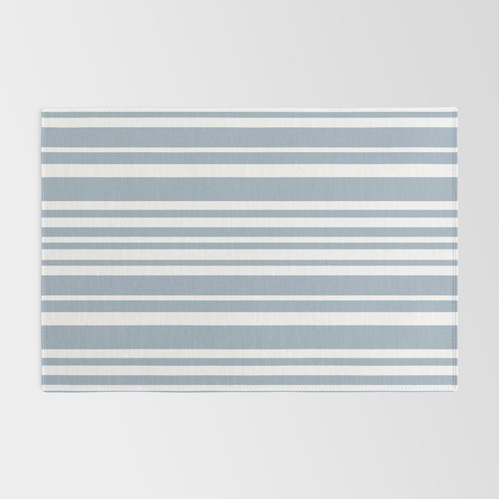 Classic Stripes XXXVI - Natural Blue  Rug Gallery Image 2