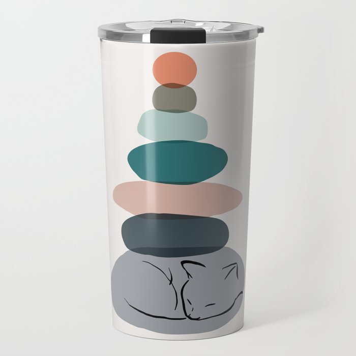 Cat Landscape 58 Travel Mug Gallery Image 1