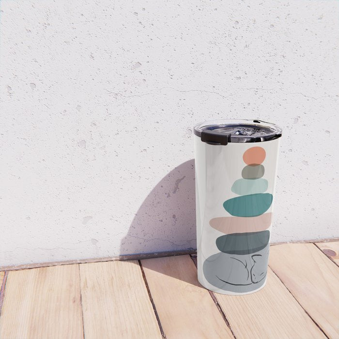 Cat Landscape 58 Travel Mug Gallery Image 4