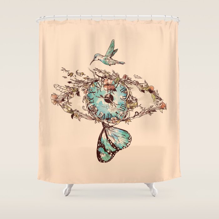 Watching the Passage of Time Shower Curtain Gallery Image 1