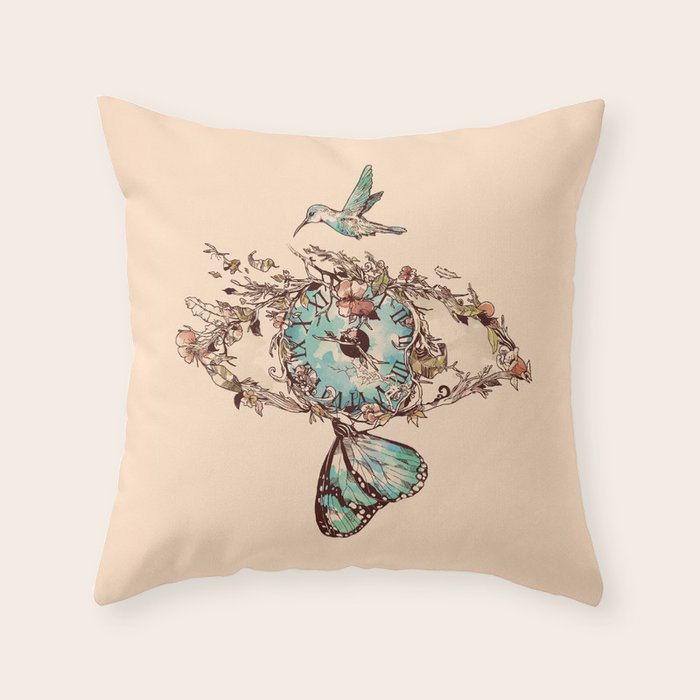 Watching the Passage of Time Throw Pillow Gallery Image 6