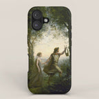 Jean-Baptiste-Camille Corot "Orpheus Leading Eurydice from the Underworld" iPhone Case Gallery Image 1