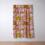 Stocking Print Window Curtain Gallery Image 3