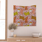 Stocking Print Wall Tapestry Gallery Image 2