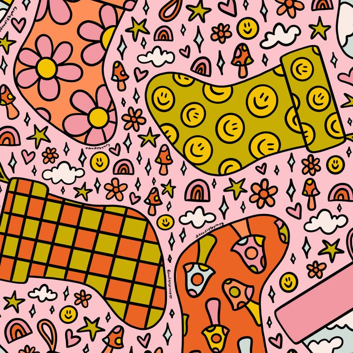 Stocking Print Coffee Mug Gallery Image 2