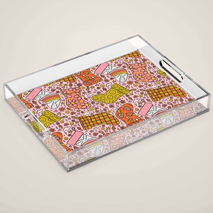 Stocking Print Acrylic Tray Gallery Image 1