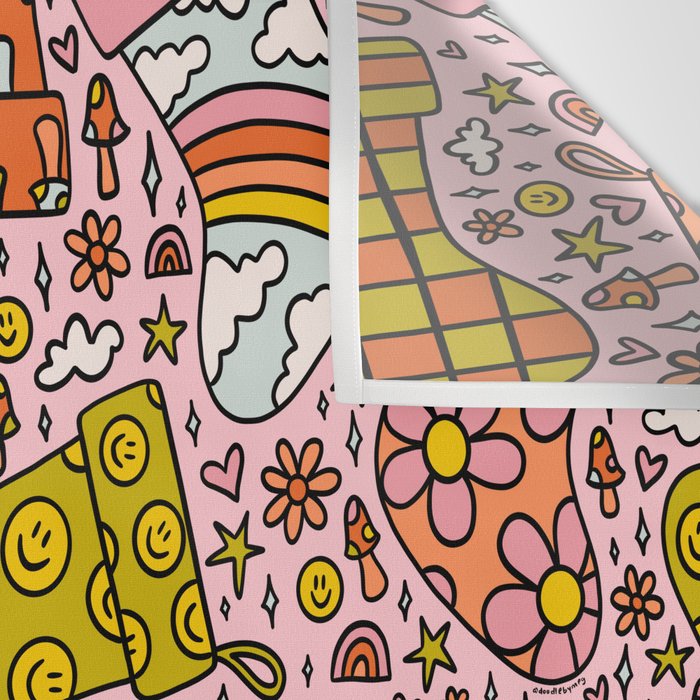 Stocking Print Wall Tapestry Gallery Image 3