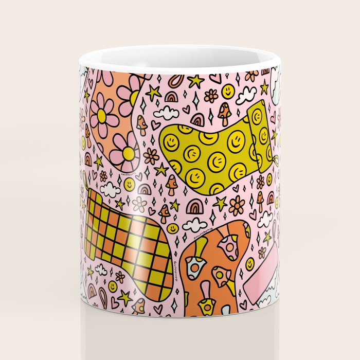 Stocking Print Coffee Mug Gallery Image 4