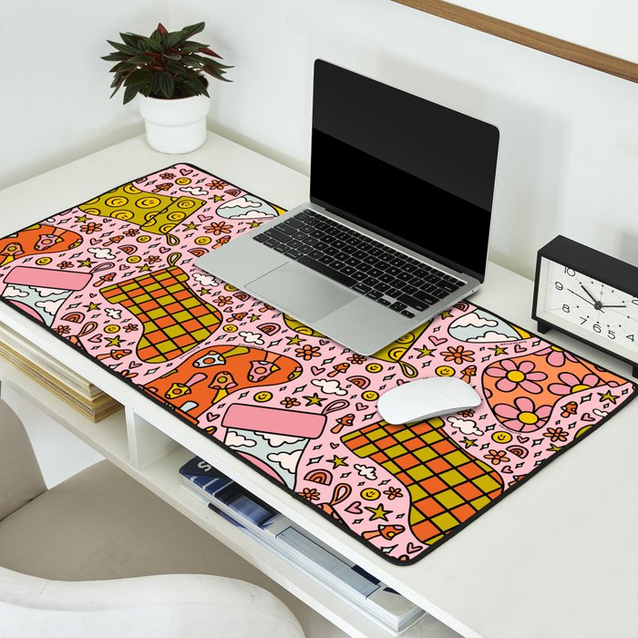 Stocking Print Desk Mat Gallery Image 2