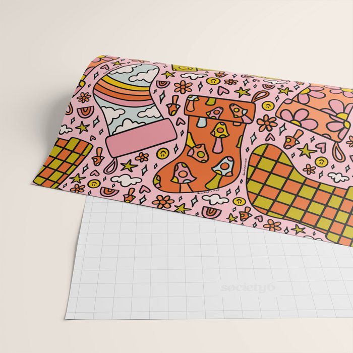 Stocking Print Wrapping Paper Gallery Image 2