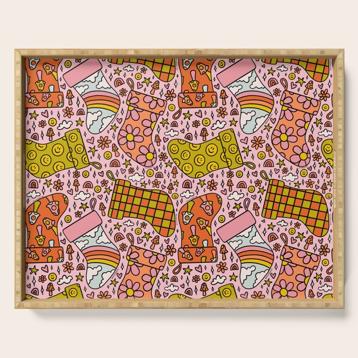 Stocking Print Serving Tray Gallery Image 1