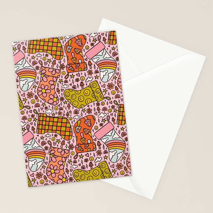 Stocking Print Stationery Card Gallery Image 2