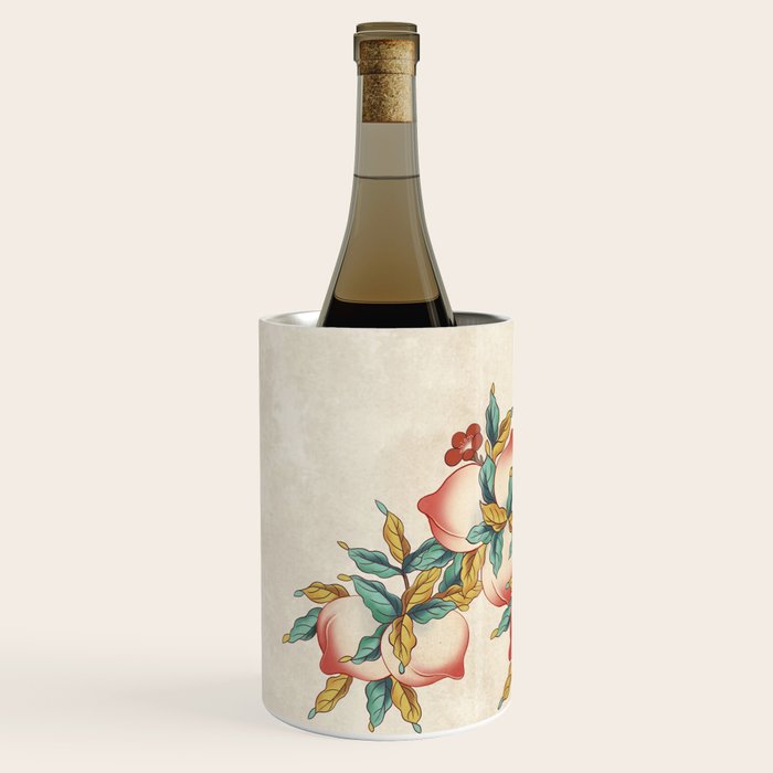 Peaches : Minhwa-Korean traditional/folk art Journal Wine Chiller Gallery Image 2