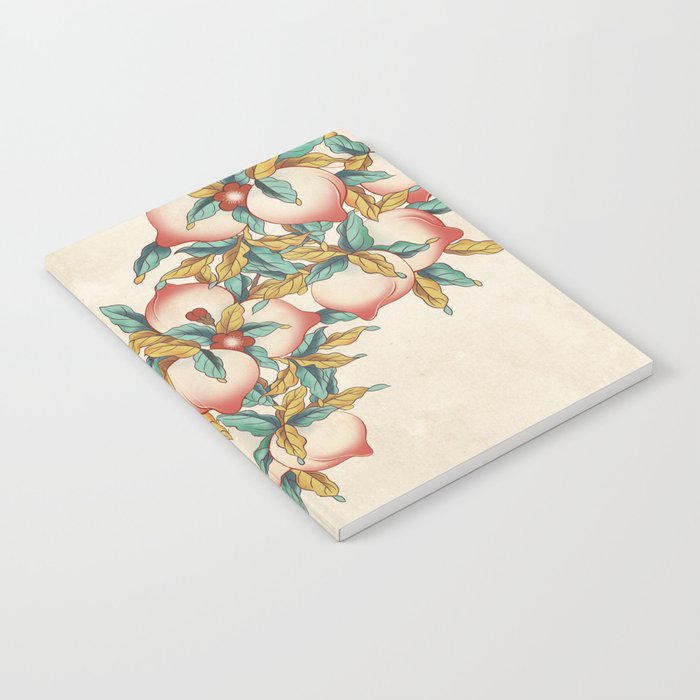 Peaches : Minhwa-Korean traditional/folk art Journal Notebook Gallery Image 1