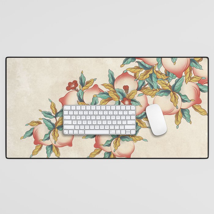 Peaches : Minhwa-Korean traditional/folk art Journal Desk Mat Gallery Image 1