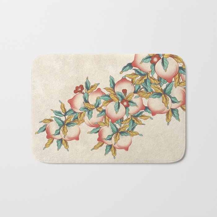 Peaches : Minhwa-Korean traditional/folk art Journal Bath Mat Gallery Image 1