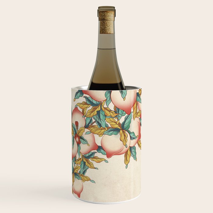 Peaches : Minhwa-Korean traditional/folk art Journal Wine Chiller Gallery Image 3