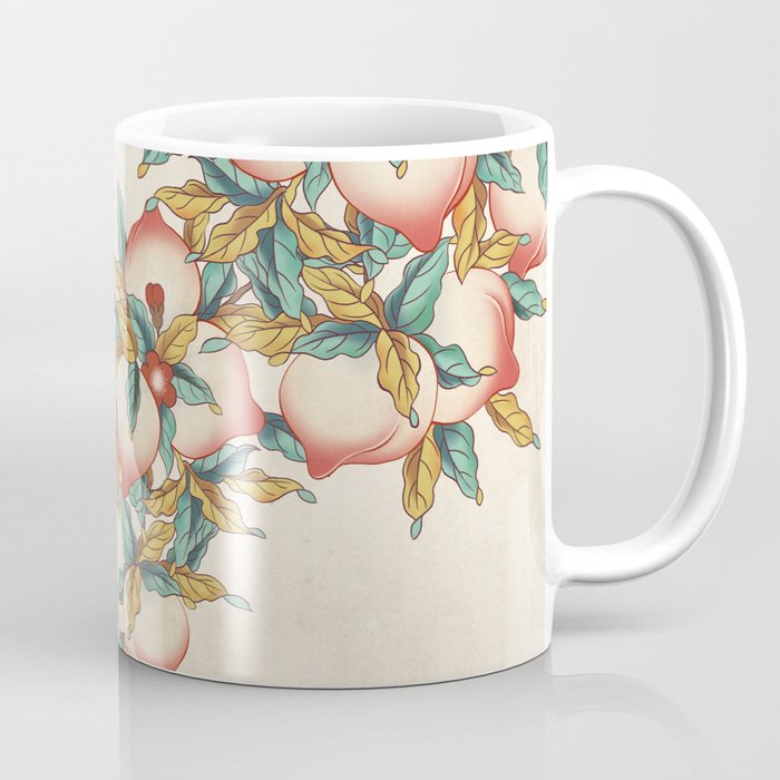 Peaches : Minhwa-Korean traditional/folk art Journal Coffee Mug Gallery Image 1