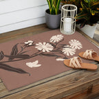 Abstract Flowers 16 Outdoor Rug Gallery Image 2