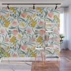 Flora Australis White Wall Mural Gallery Image 1